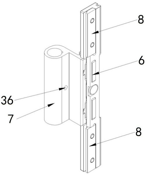 Adjustable column type hinge for doors and windows