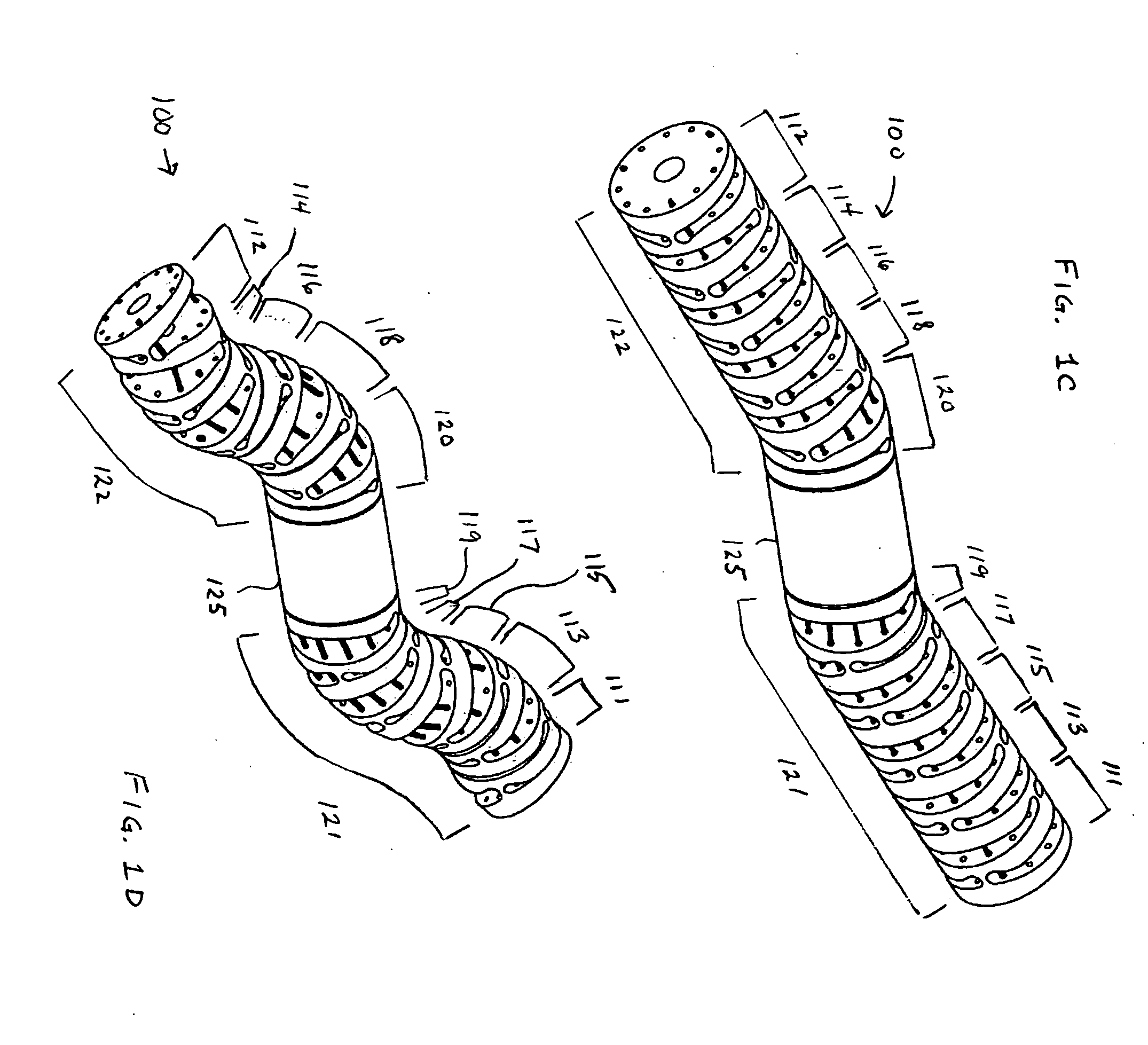 Articulating mechanism with flex-hinged links