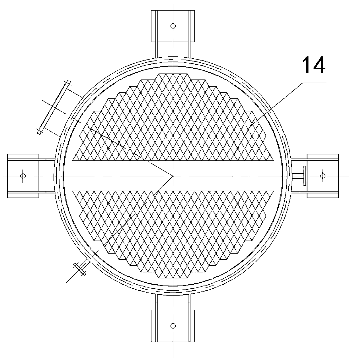 A kind of preparation hydrogen fluoride washing tower