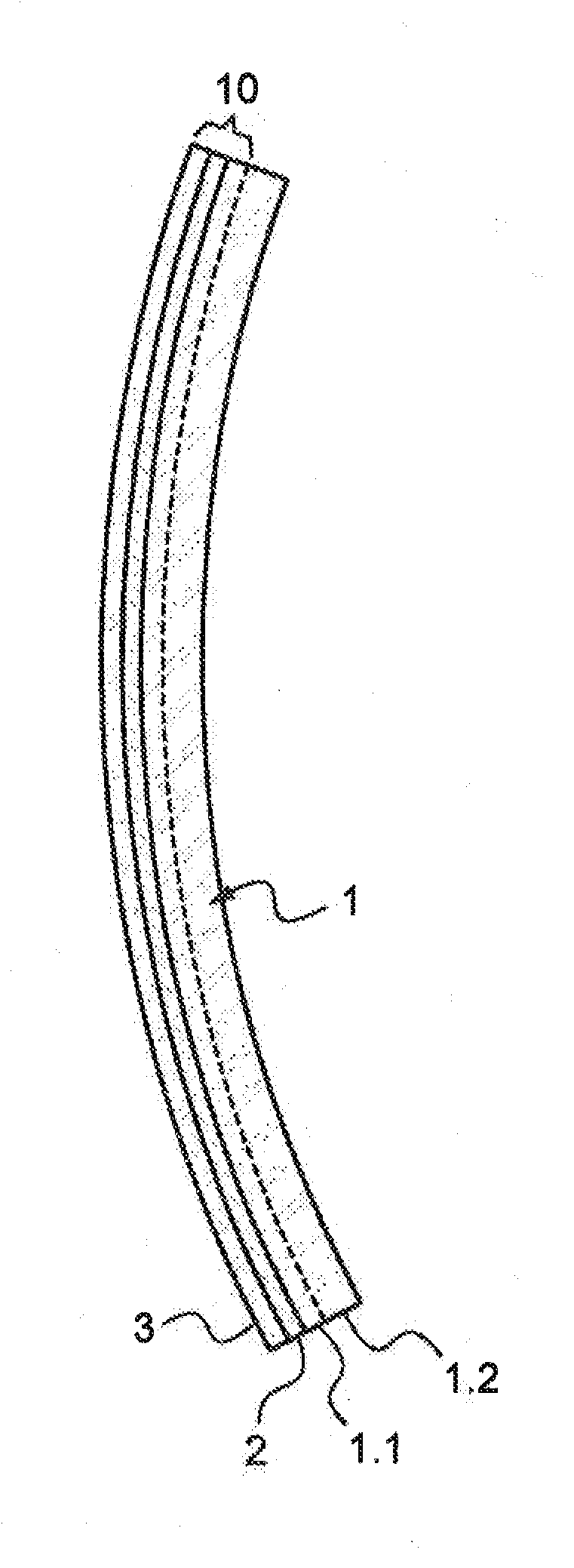 Method for producing a polarising lens and corresponding polarising lens