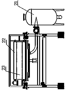A steel belt vacuum press filter
