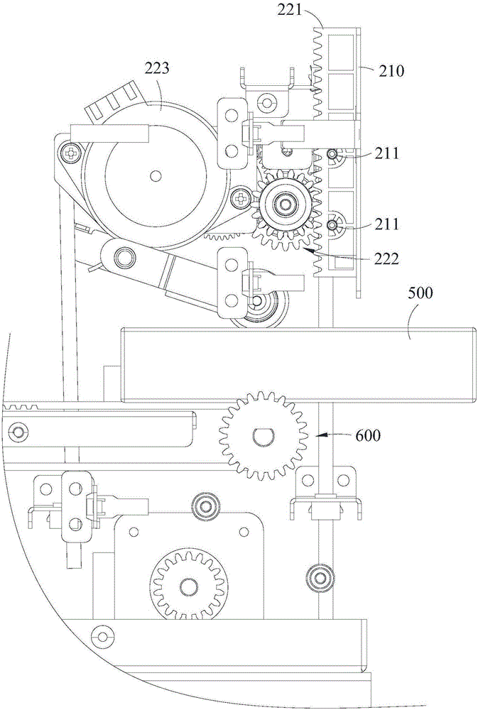 Card door device and VTM equipment