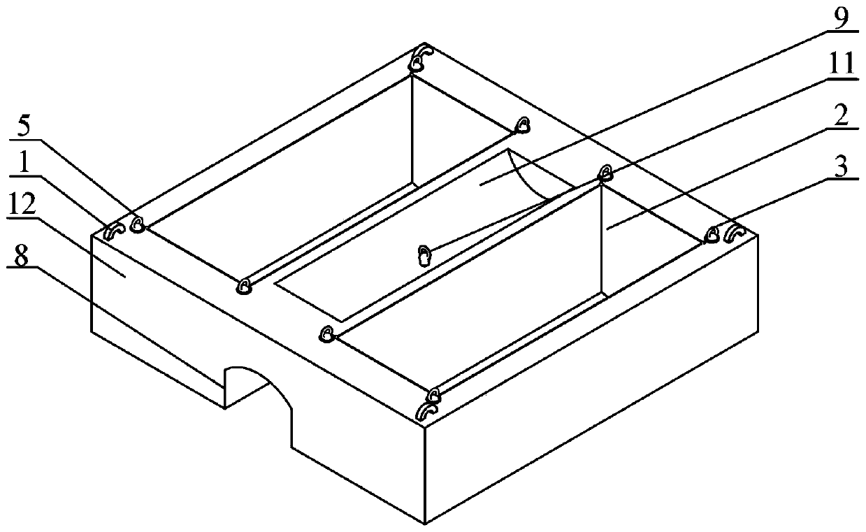 Sand bag stacking construction device for seabed suspended pipeline treatment