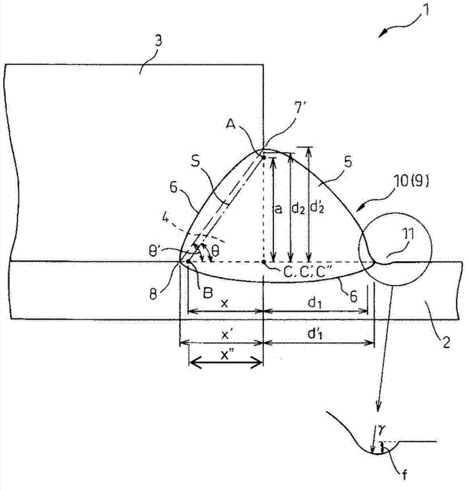 Out-of-plane gusset welded joint and method of making the same