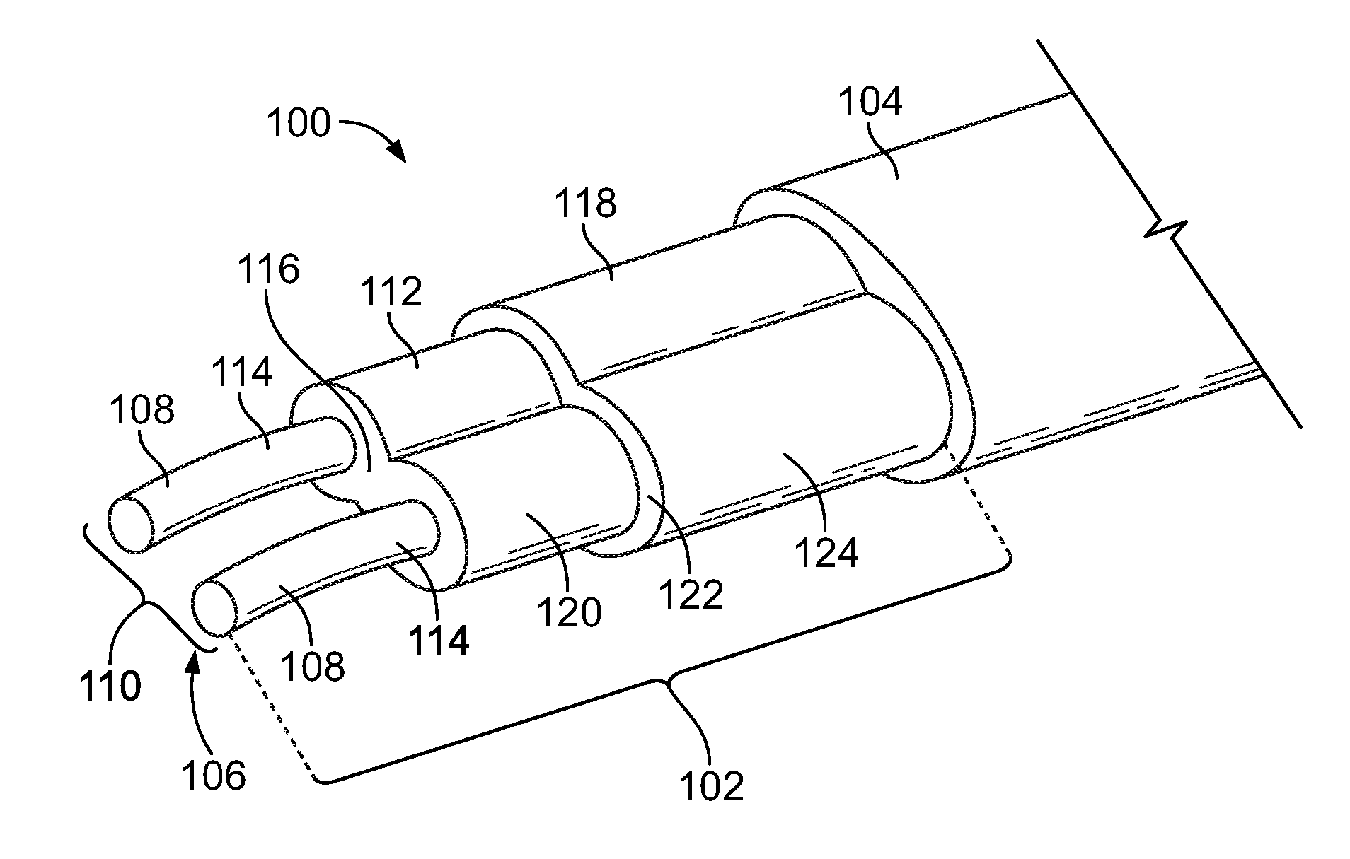 Electrical cable with shielded conductors