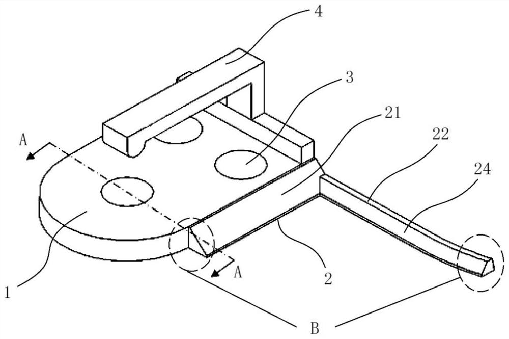 Auxiliary tool for pasting and positioning automobile nameplate