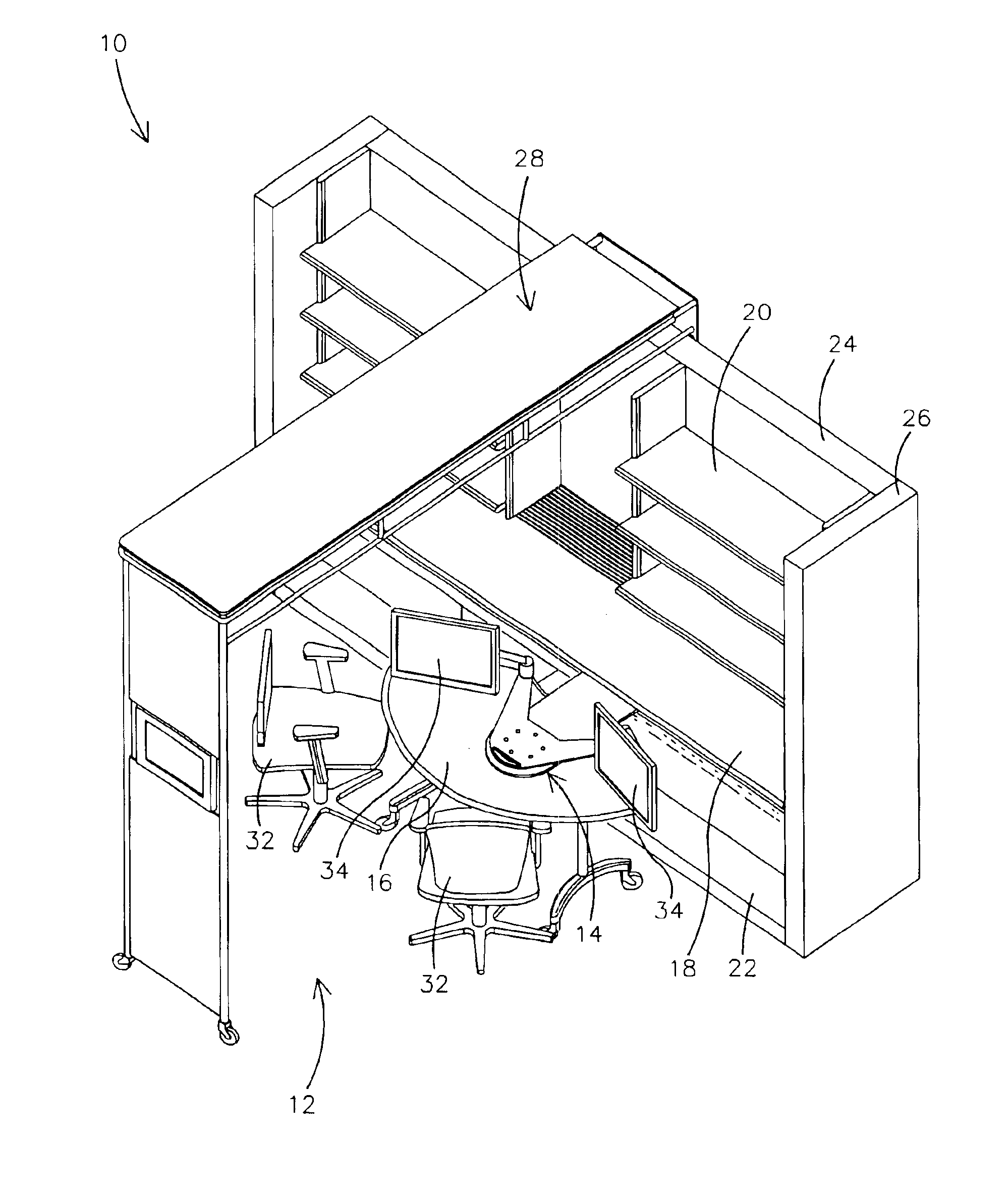 Movable display support system
