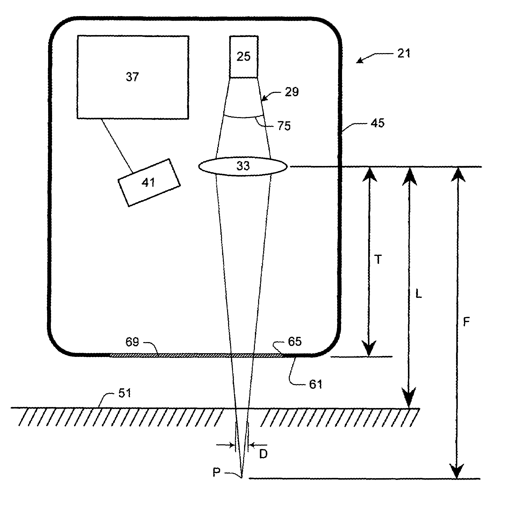 Data input device for tracking and detecting lift-off from a tracking surface by a reflected laser speckle pattern