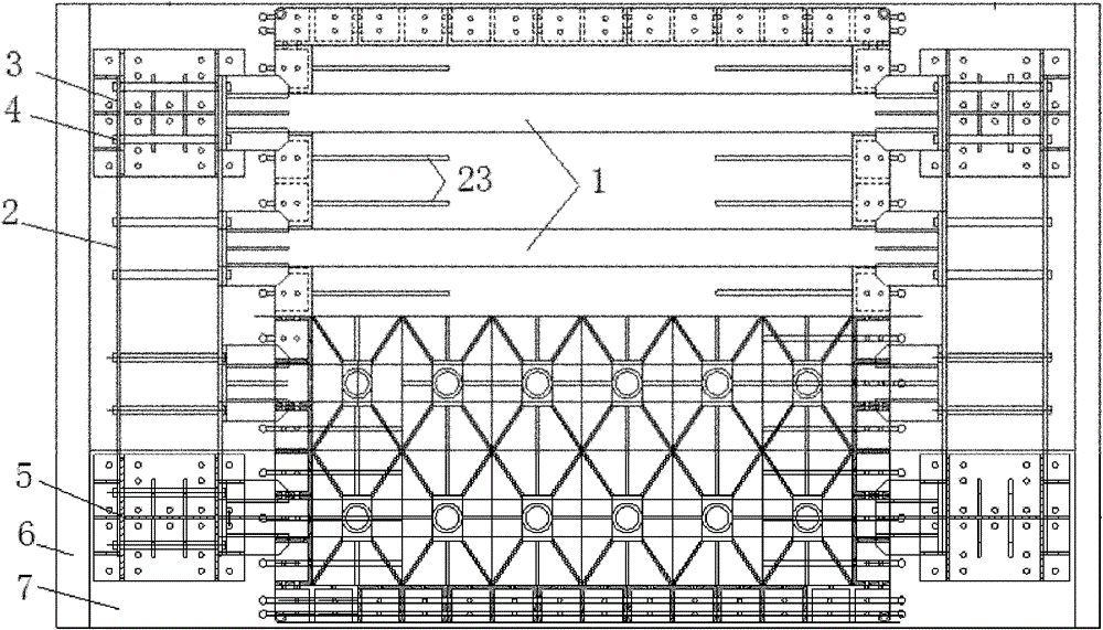 Ultra-large type geotechnical engineering three-dimensional model test system