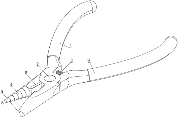 Wire circle-bending pliers