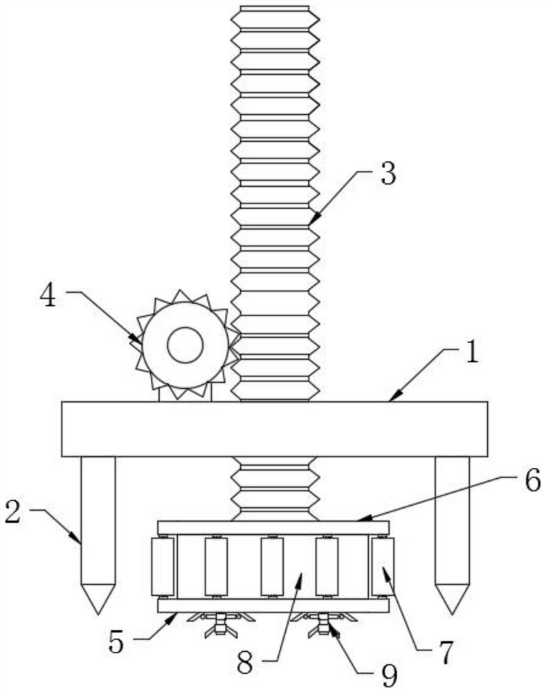 An inspection well tamping device for engineering