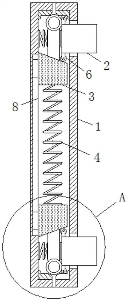 A device that can prevent luggage from being damaged by impact during consignment