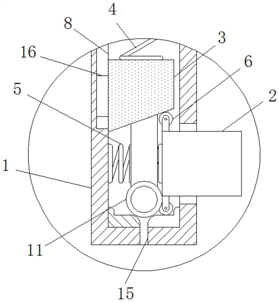 A device that can prevent luggage from being damaged by impact during consignment