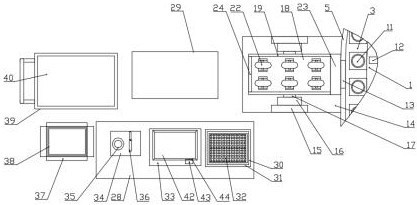 A packing device for lithium battery packaging