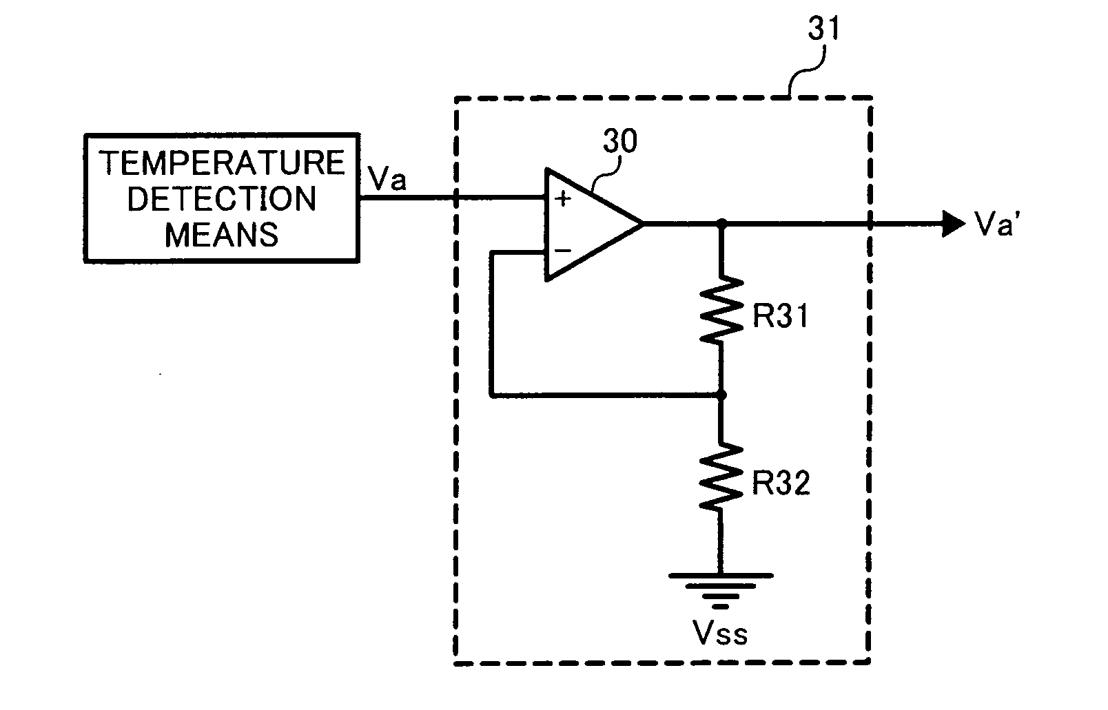 Temperature detector circuit and oscillation frequency compensation device using the same