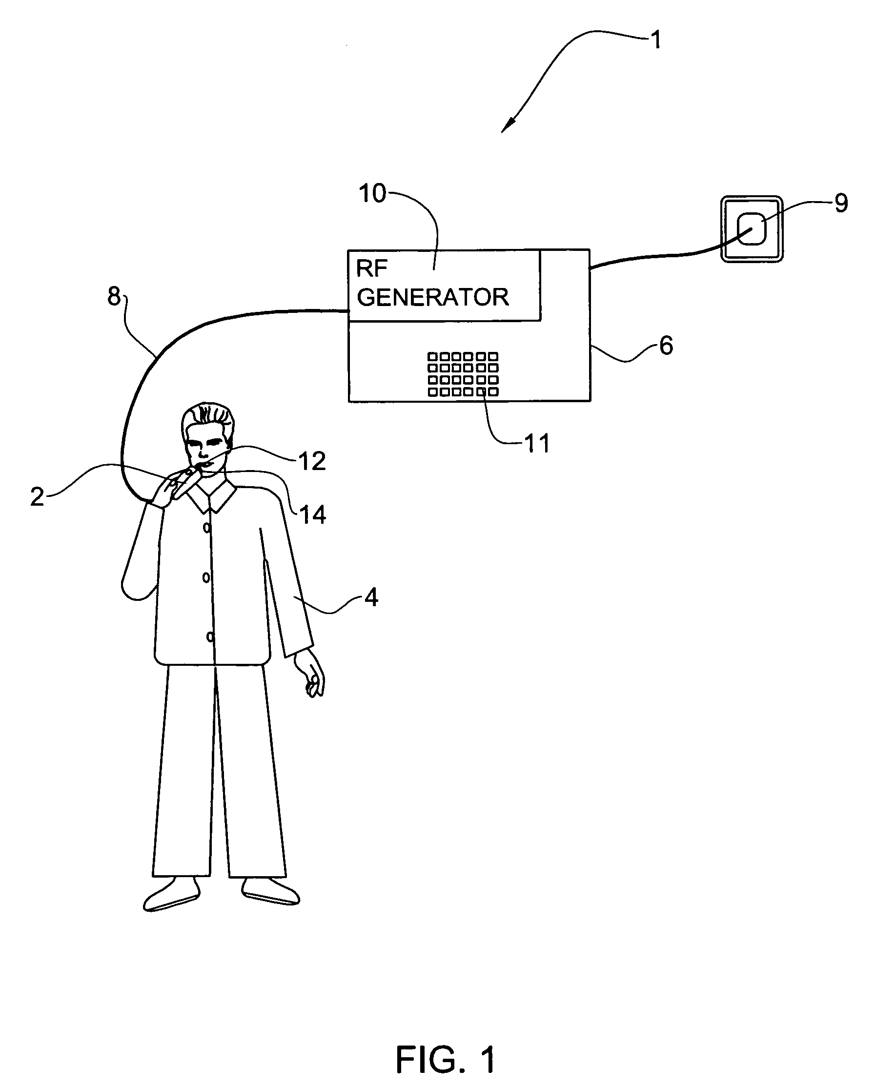 Device and method for treating skin