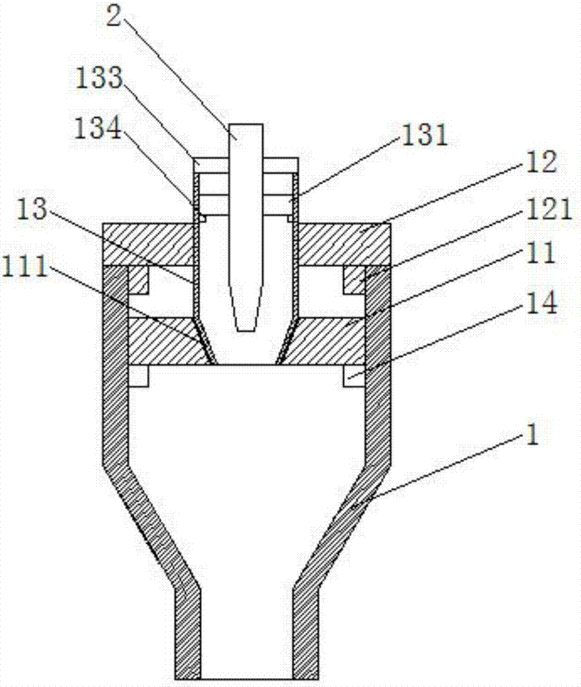 Medical detection sample filling device