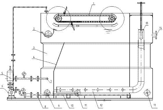 Full-automatic dissolved air floatation device