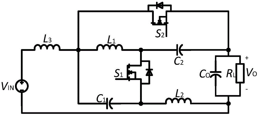 Quasi Z-source buck DC-DC conversion circuit