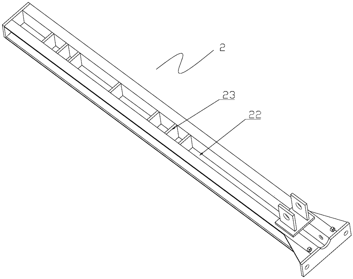 Inclined climbing method of attached elevating scaffold and attached elevating scaffold