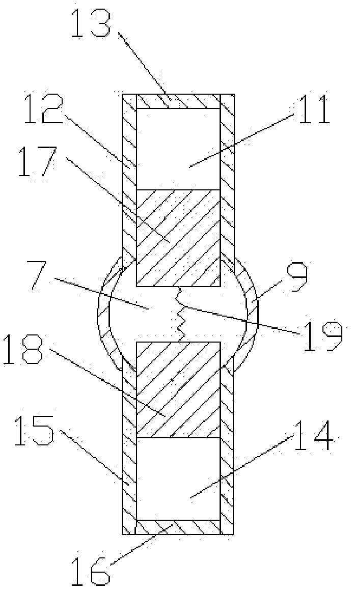 Turbocharging system with exhaust pipe having variable outlet area
