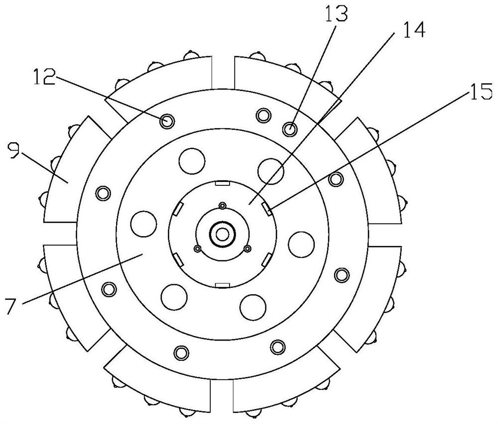 Flexible clamping device and method for turning thin-wall deep-cylinder stretching part