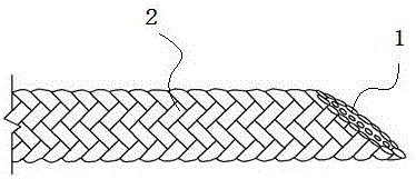 Mooring cable for underwater component device in sea water and manufacturing method thereof