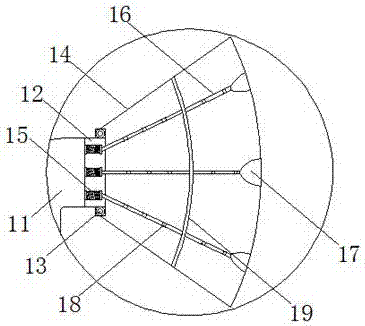 Artificial intelligent municipal garden watering device capable of adjusting jetting scope