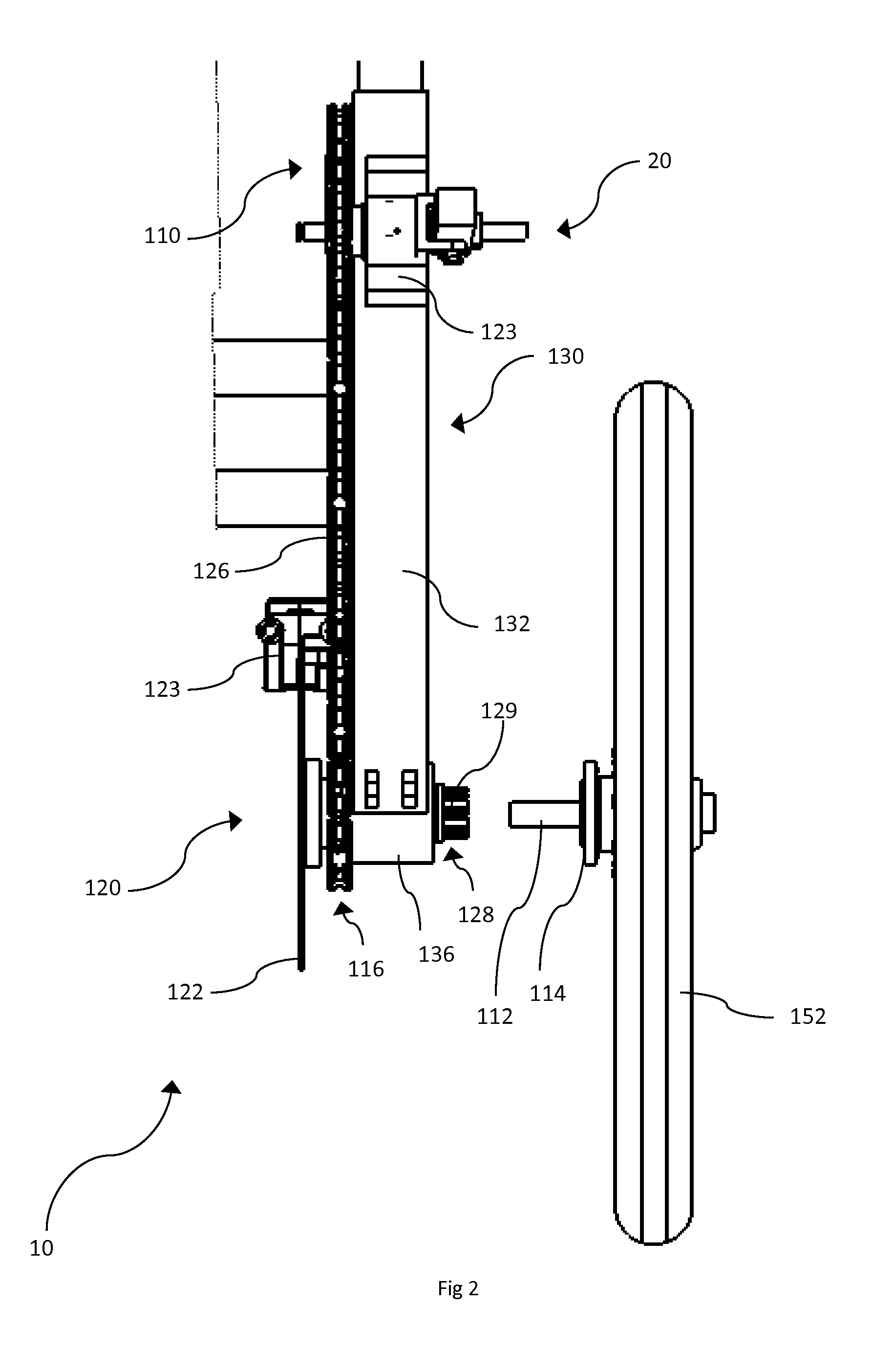 Multi-directional lever drive system