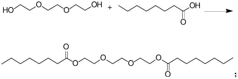 Preparation method of triethylene glycol di-n-octoate