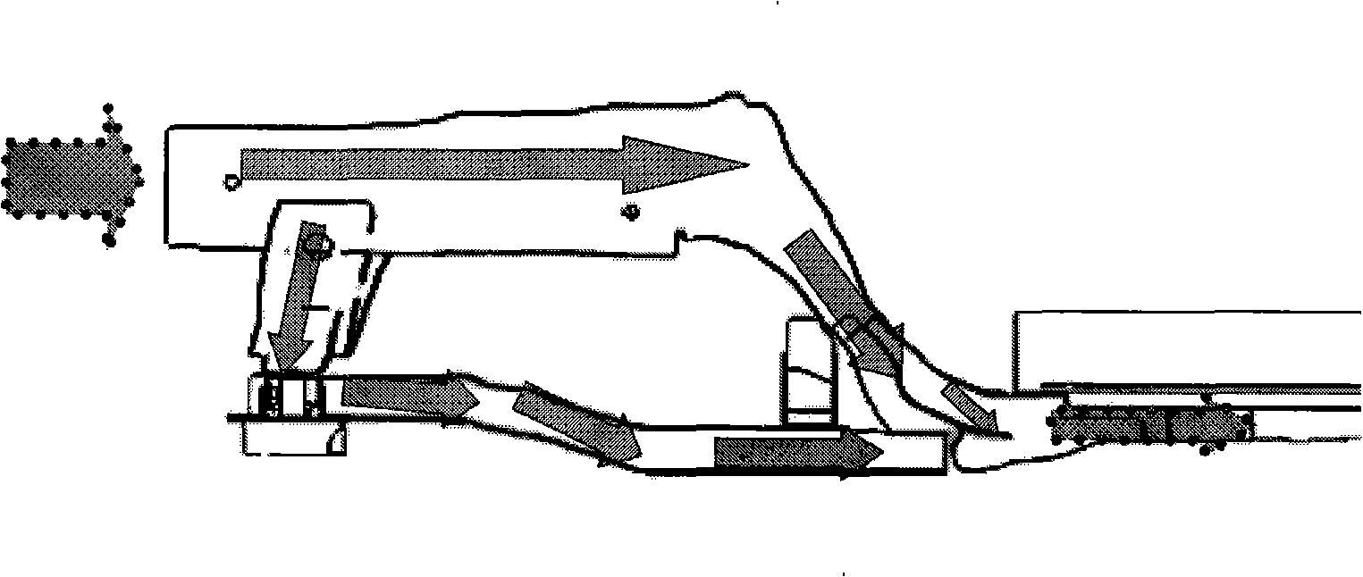 Body force transferring structure for sedan