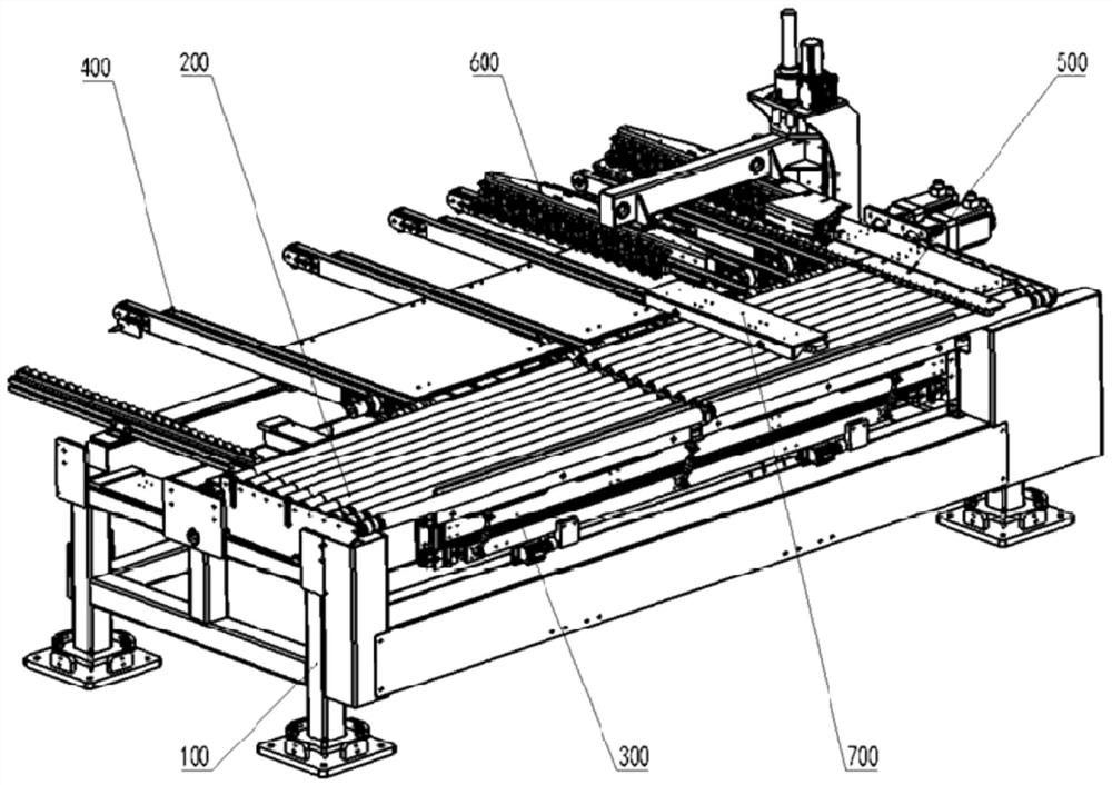 Efficient cyclic tracking flexible correction plate feeding machine