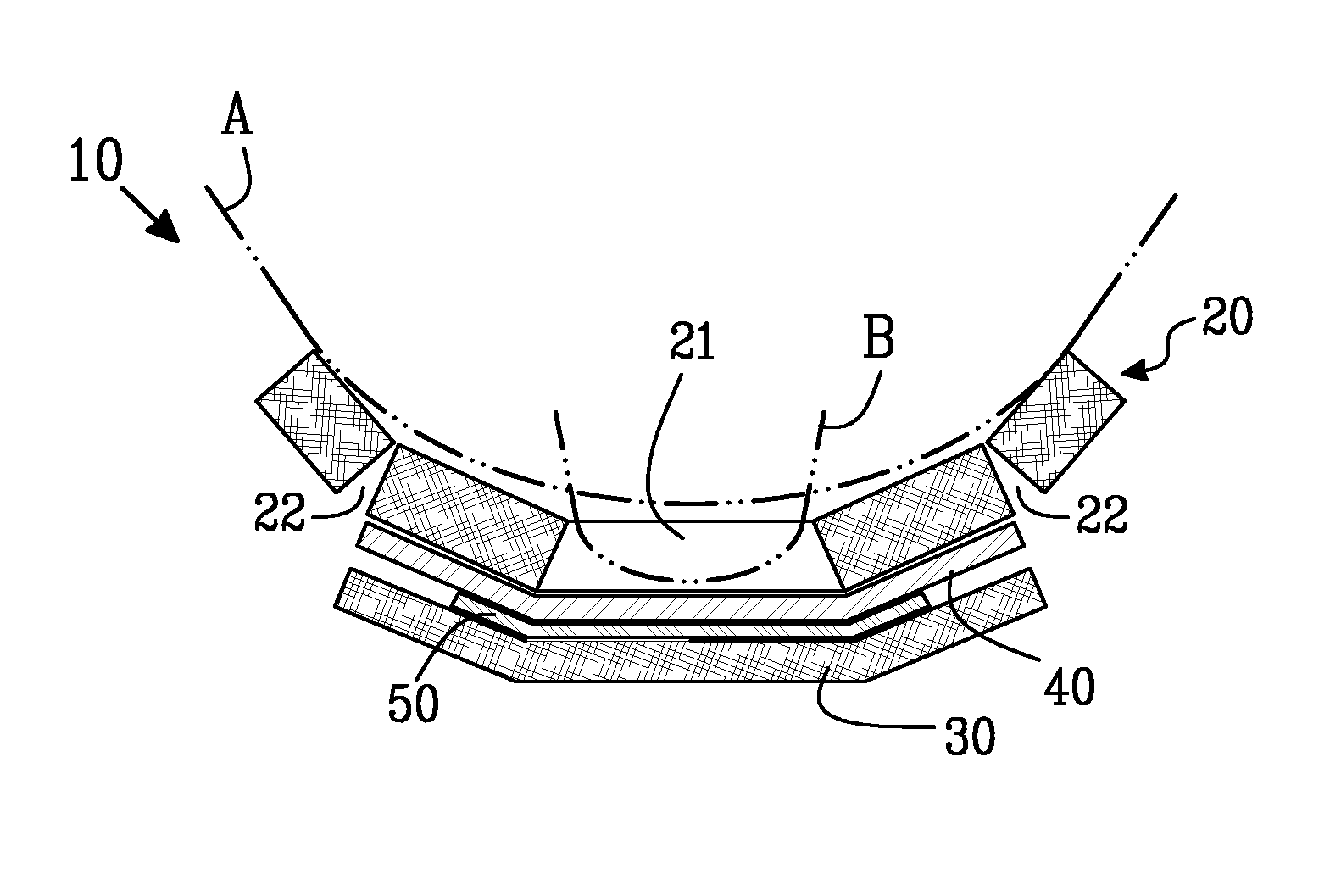 Shaped absorbent article