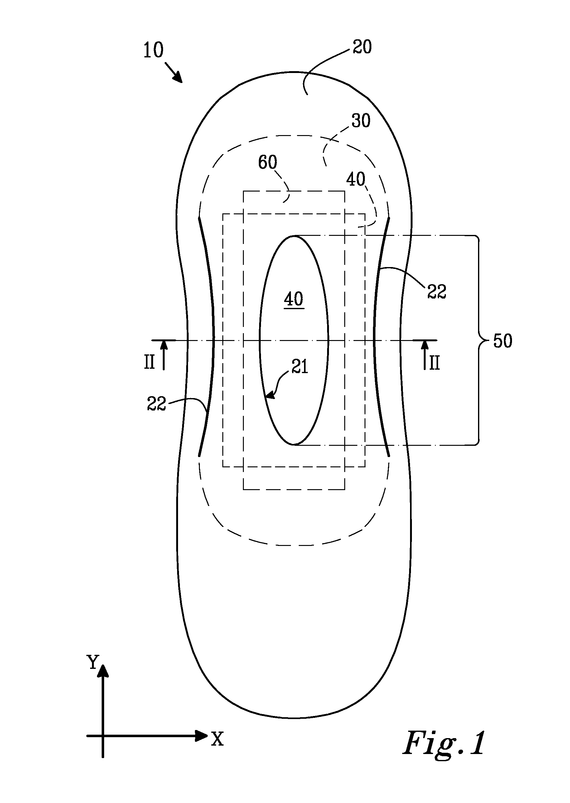 Shaped absorbent article