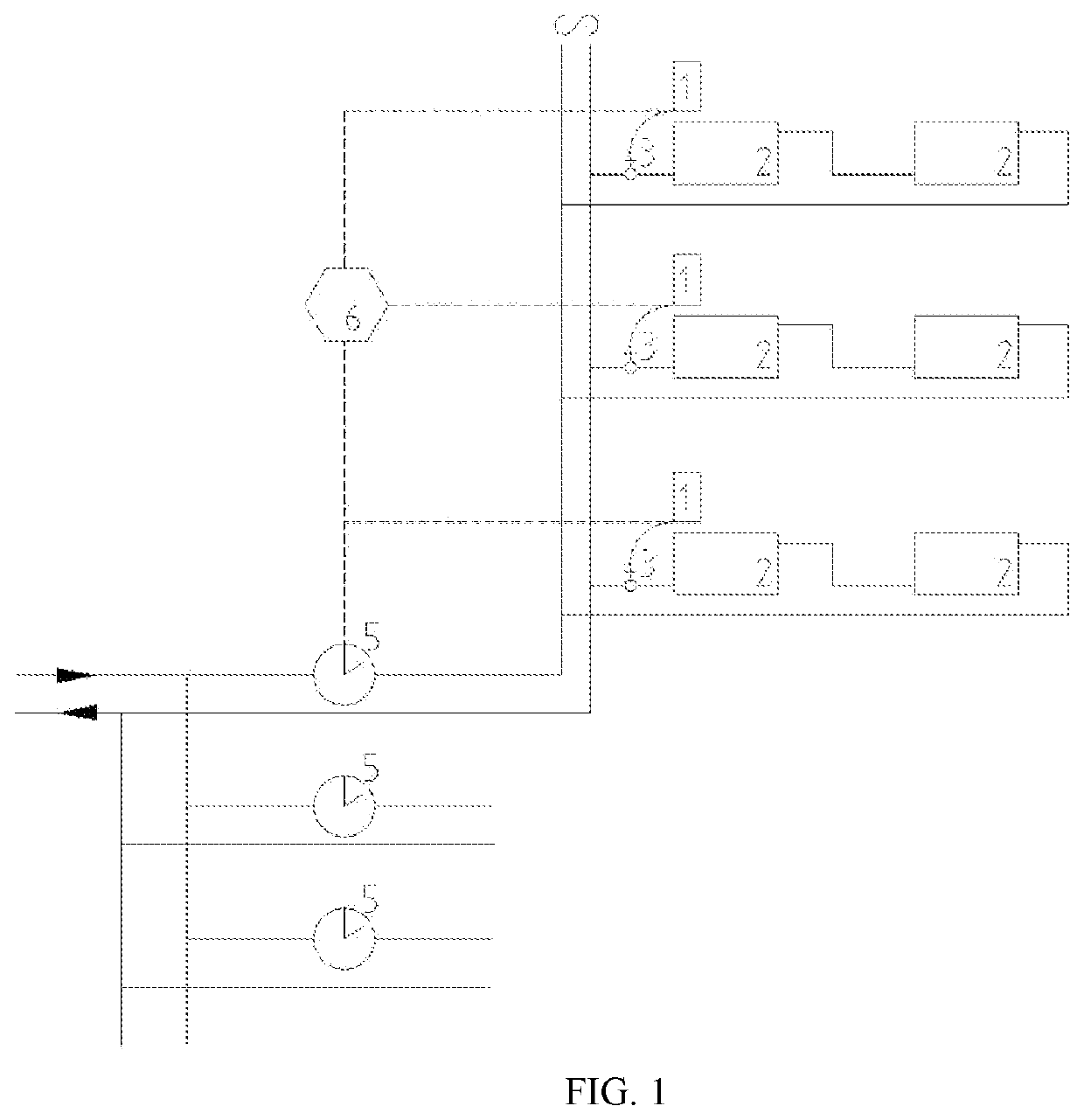 Metering and Distribution Device and Method Based on a Matching Coefficient