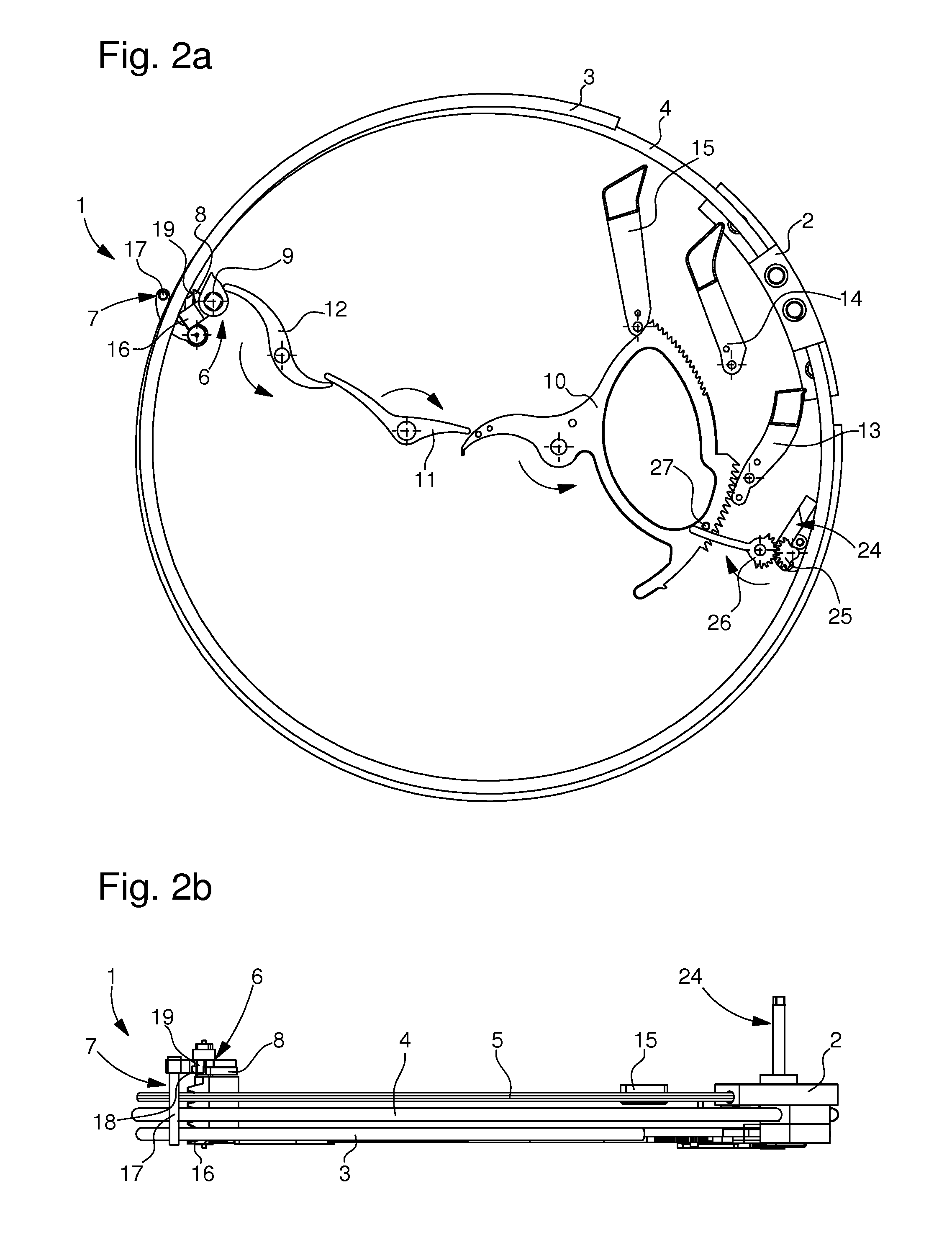 Striking mechanism with a gong noise insulator arrangement for a watch