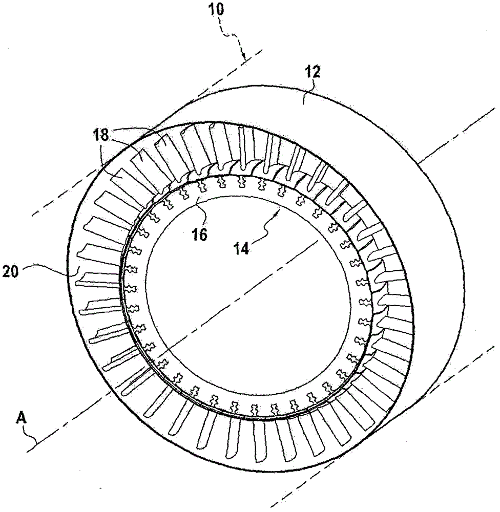 Compressor and turbomachine with optimized efficiency