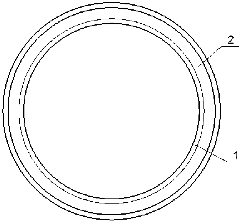 Discontinuous rotation surface cast iron inlaying ring