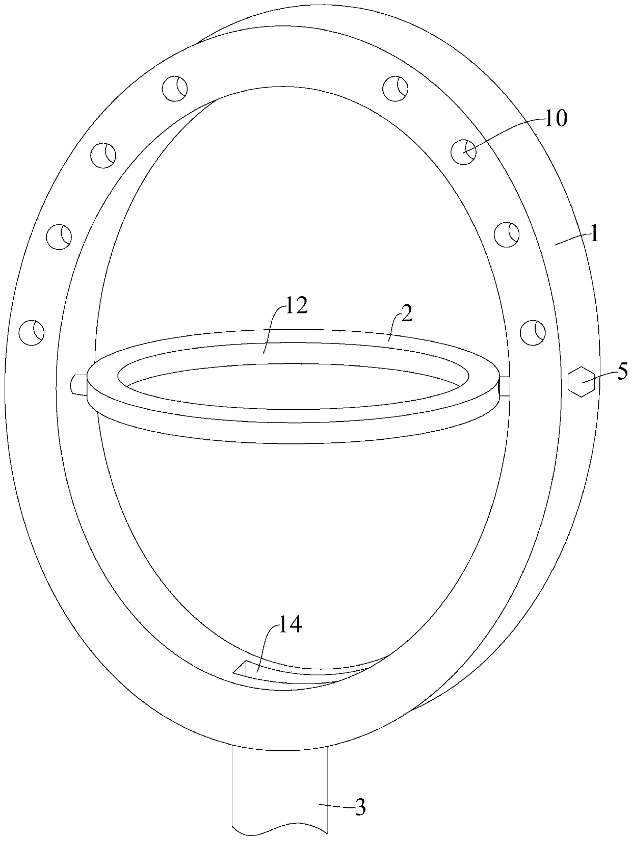 Structure-adjustable mounting device for multifunctional alarm lamp