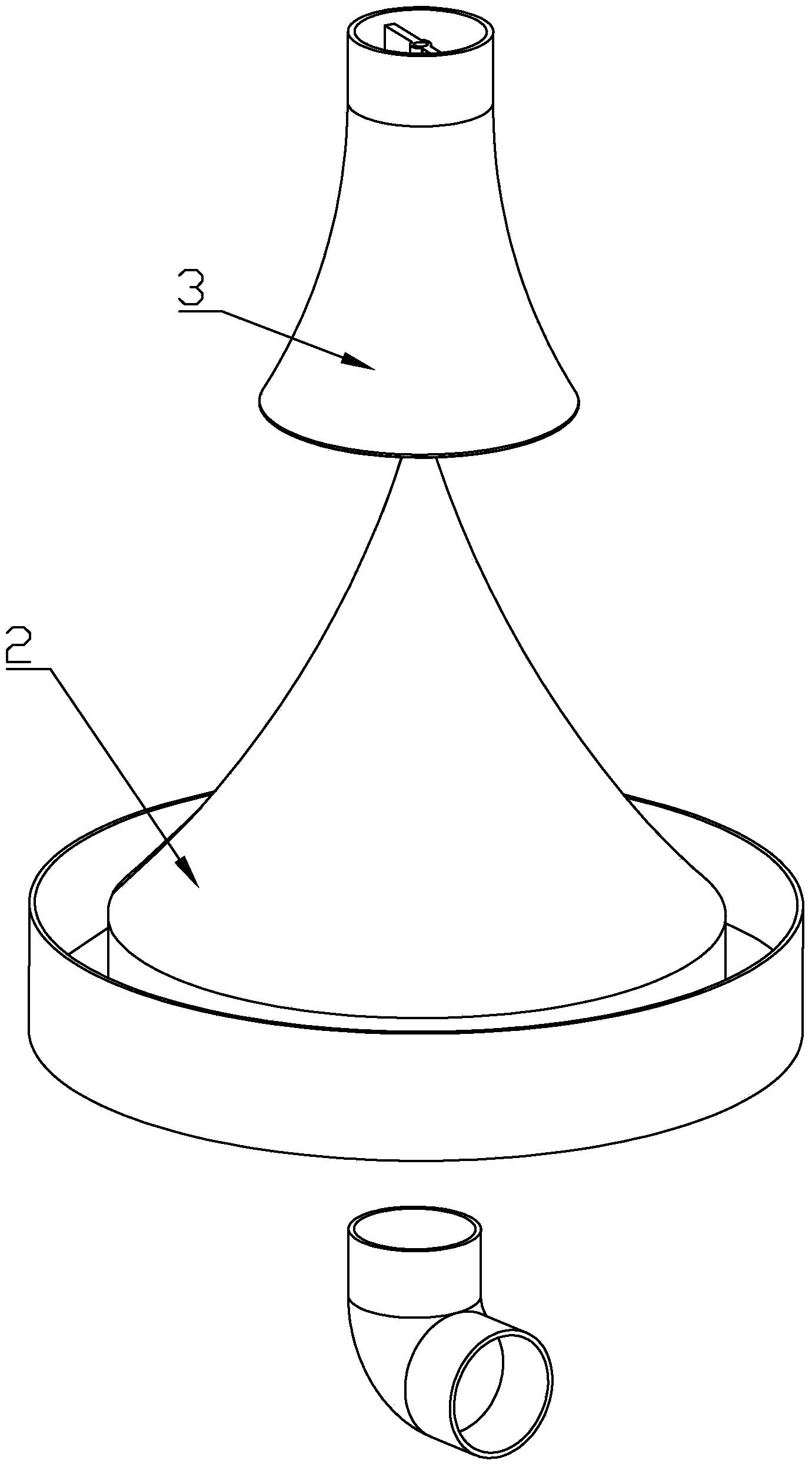 Conical solid-liquid separator