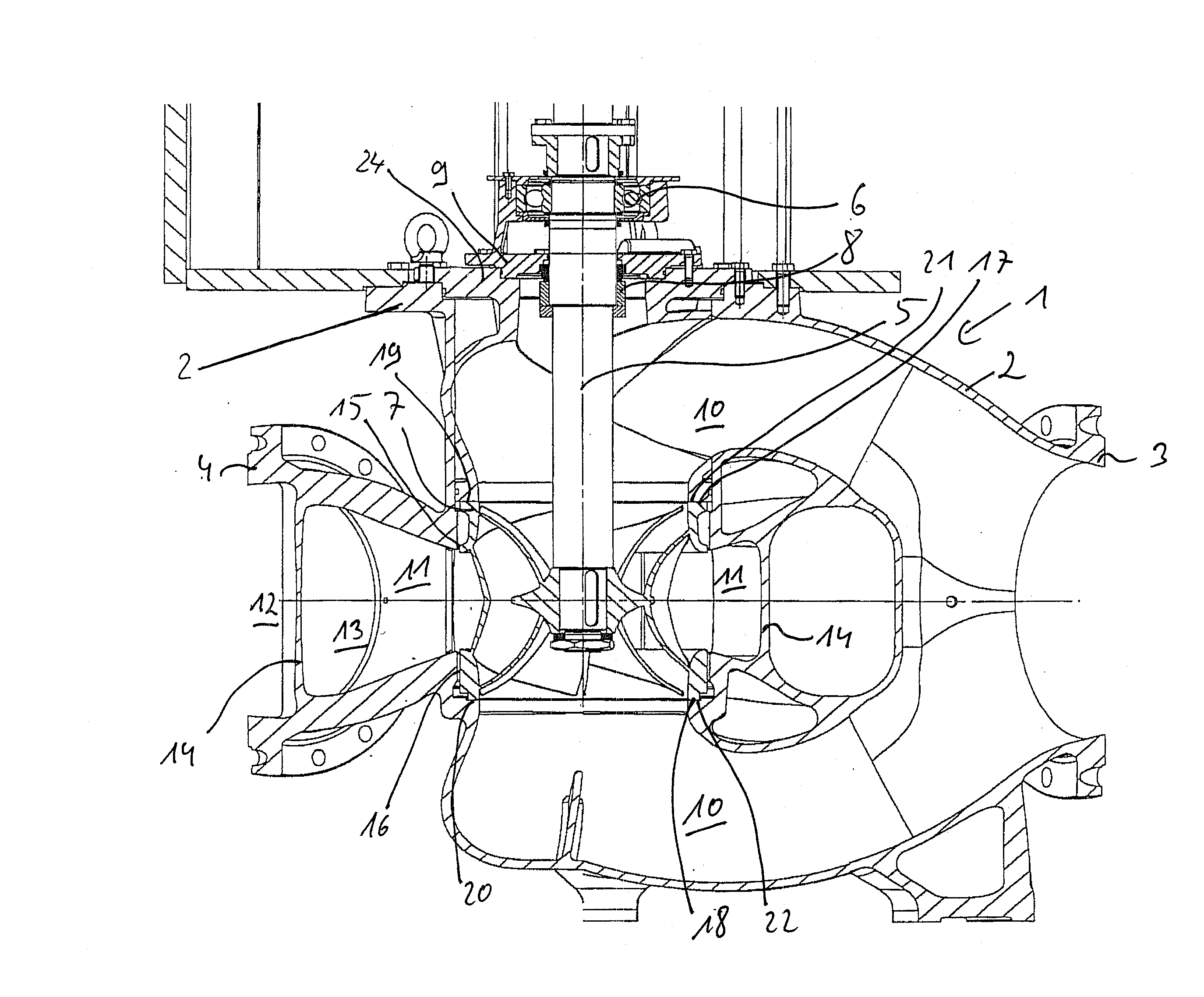 Dual-flow centrifugal pump