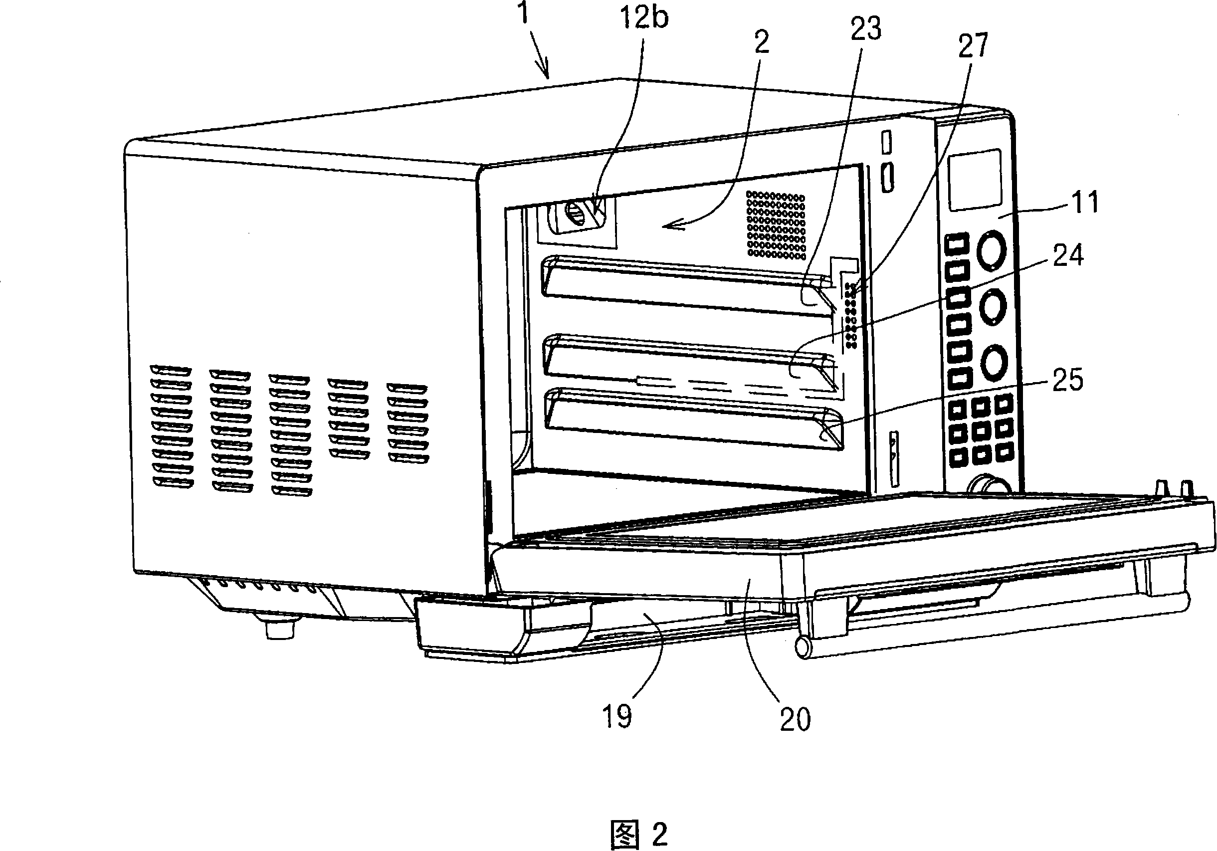 Heating cooker and steam generating device for the same