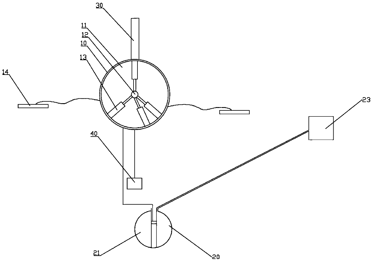 Wave power generation device