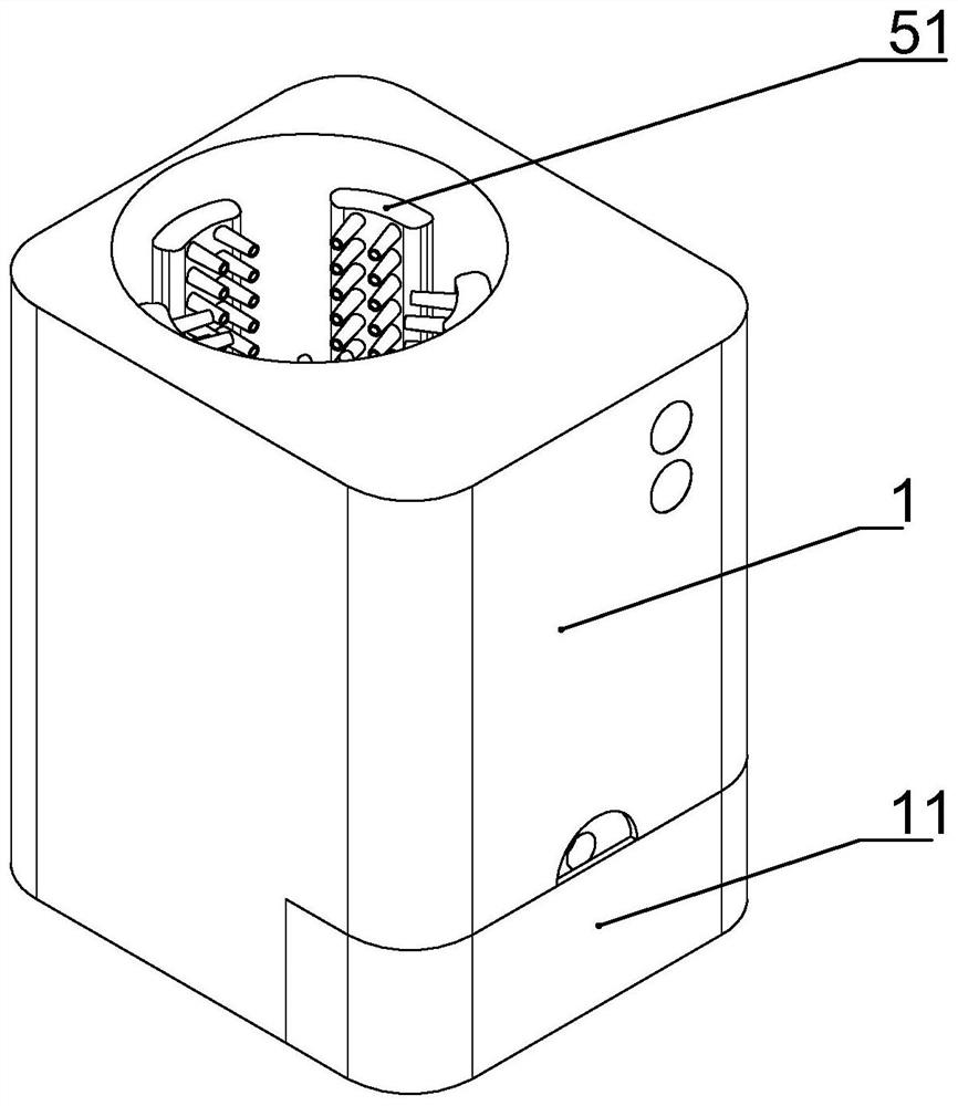 Pet foot washing device matched with pet medicament for use