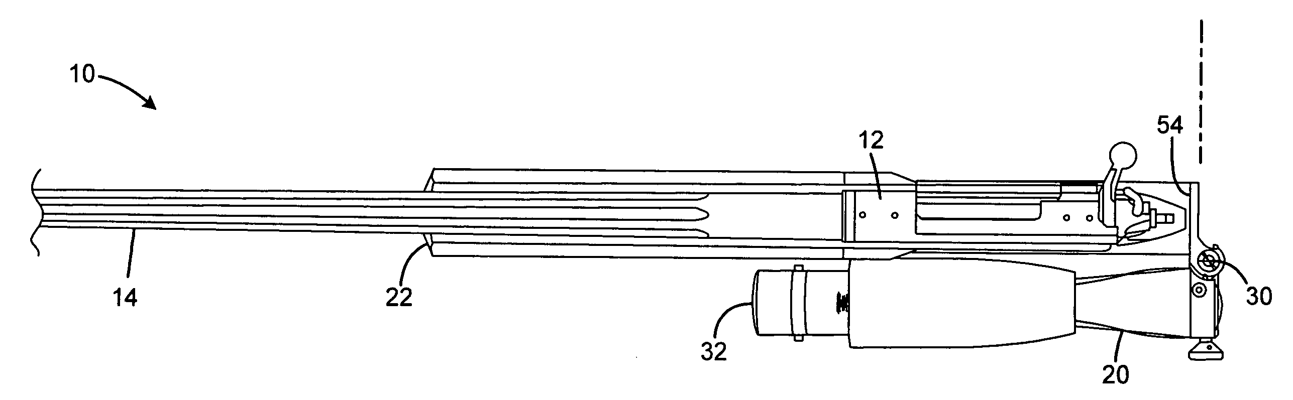 Folding rifle stock