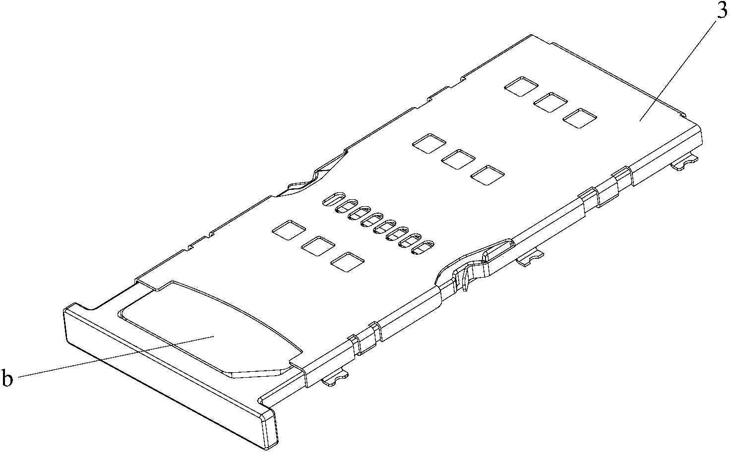Combined card connector and cell phone