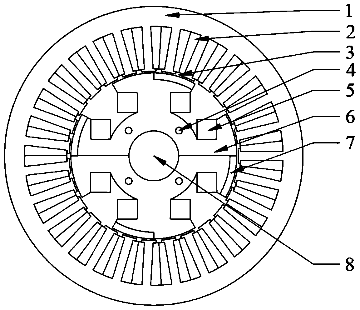 Hybrid excitation wound rotor and hybrid excitation wound synchronous motor