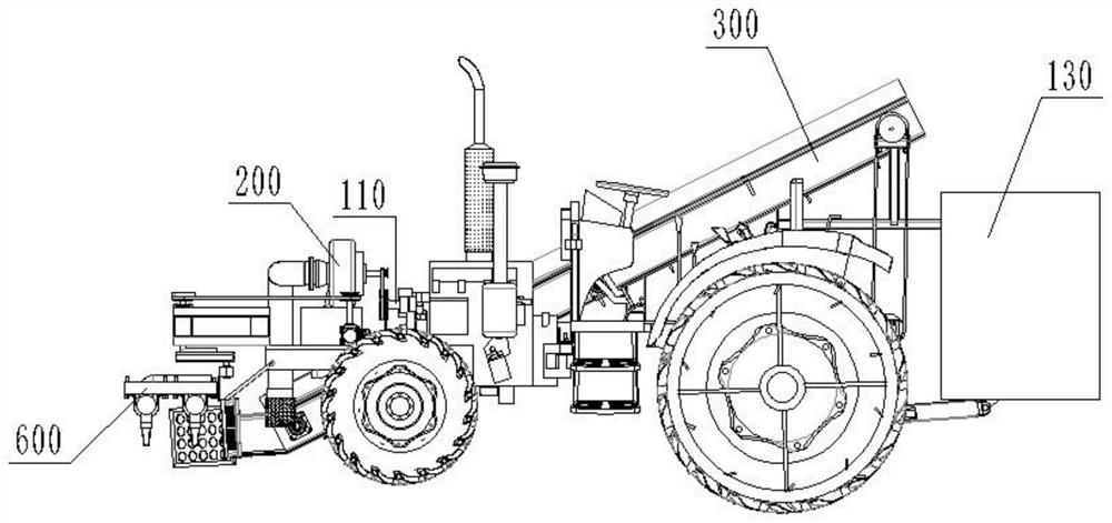 Lotus root digging and collecting combined machine