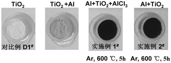A kind of hollow black aluminum titanium oxide solar light absorbing material and its preparation method and application