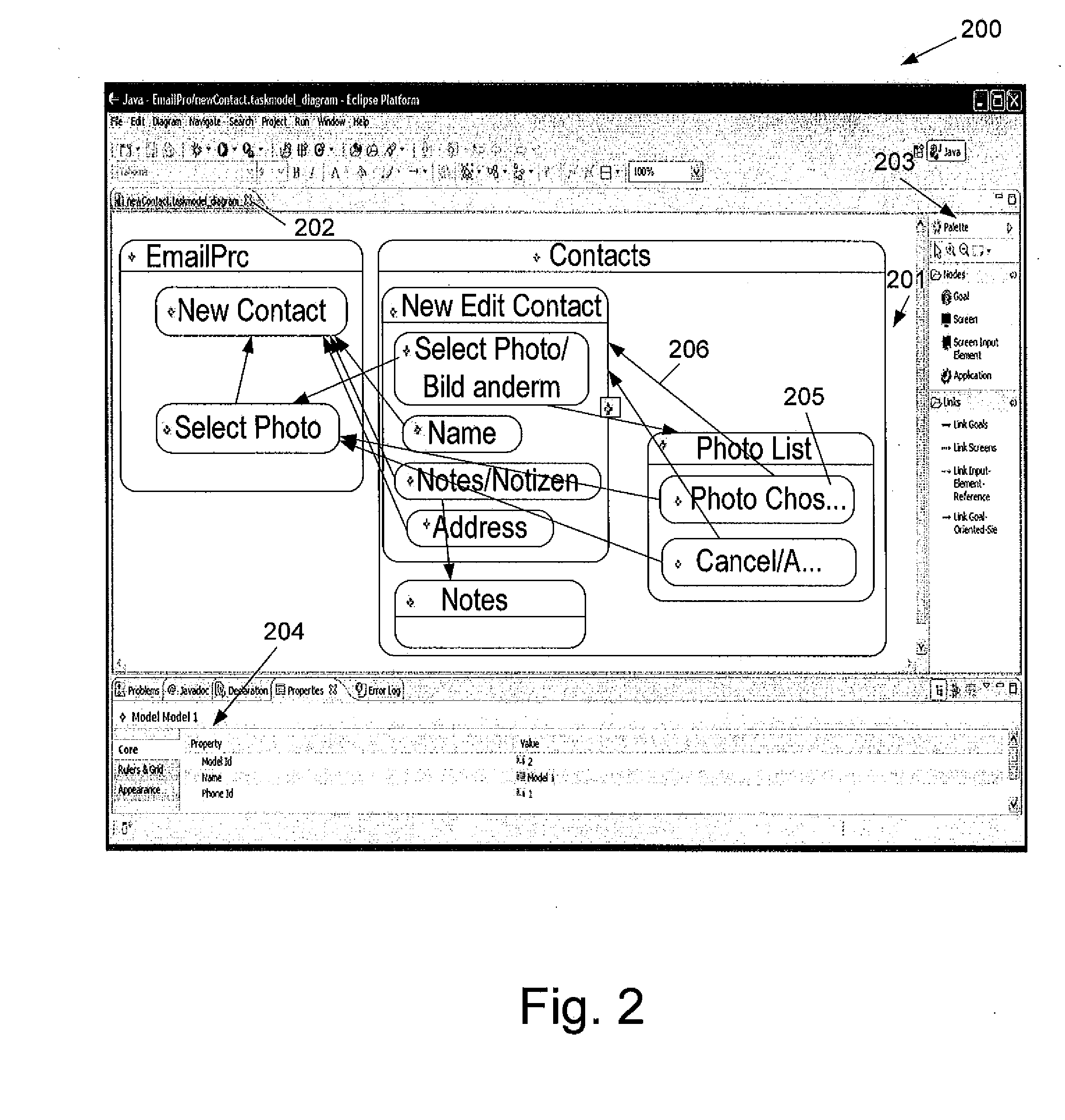 Method and system for task modeling of mobile phone applications